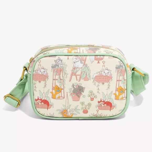 Loungefly Disney Cats Plants Crossbody Bag NWT - Picture 3 of 3